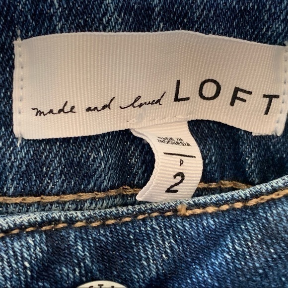 Loft Blue Jean Skirt Size 2 - Picture 4 of 4